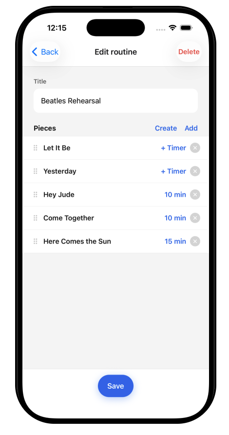 Routine screen
